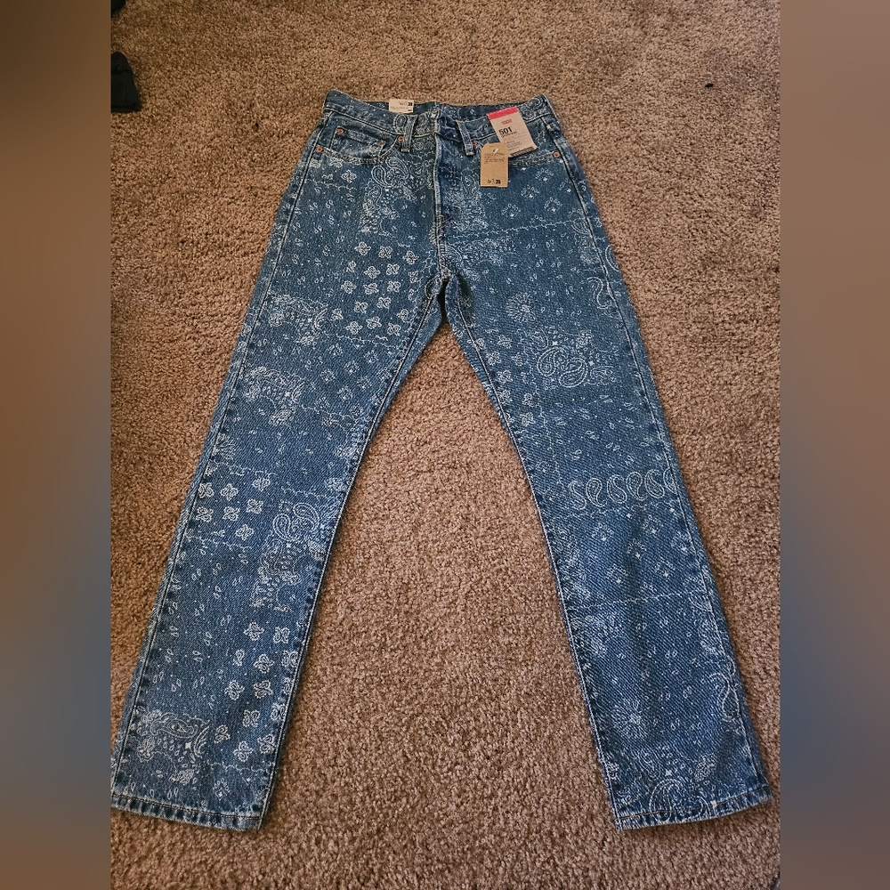 Levi's Women's Denim Jeans with White Designs